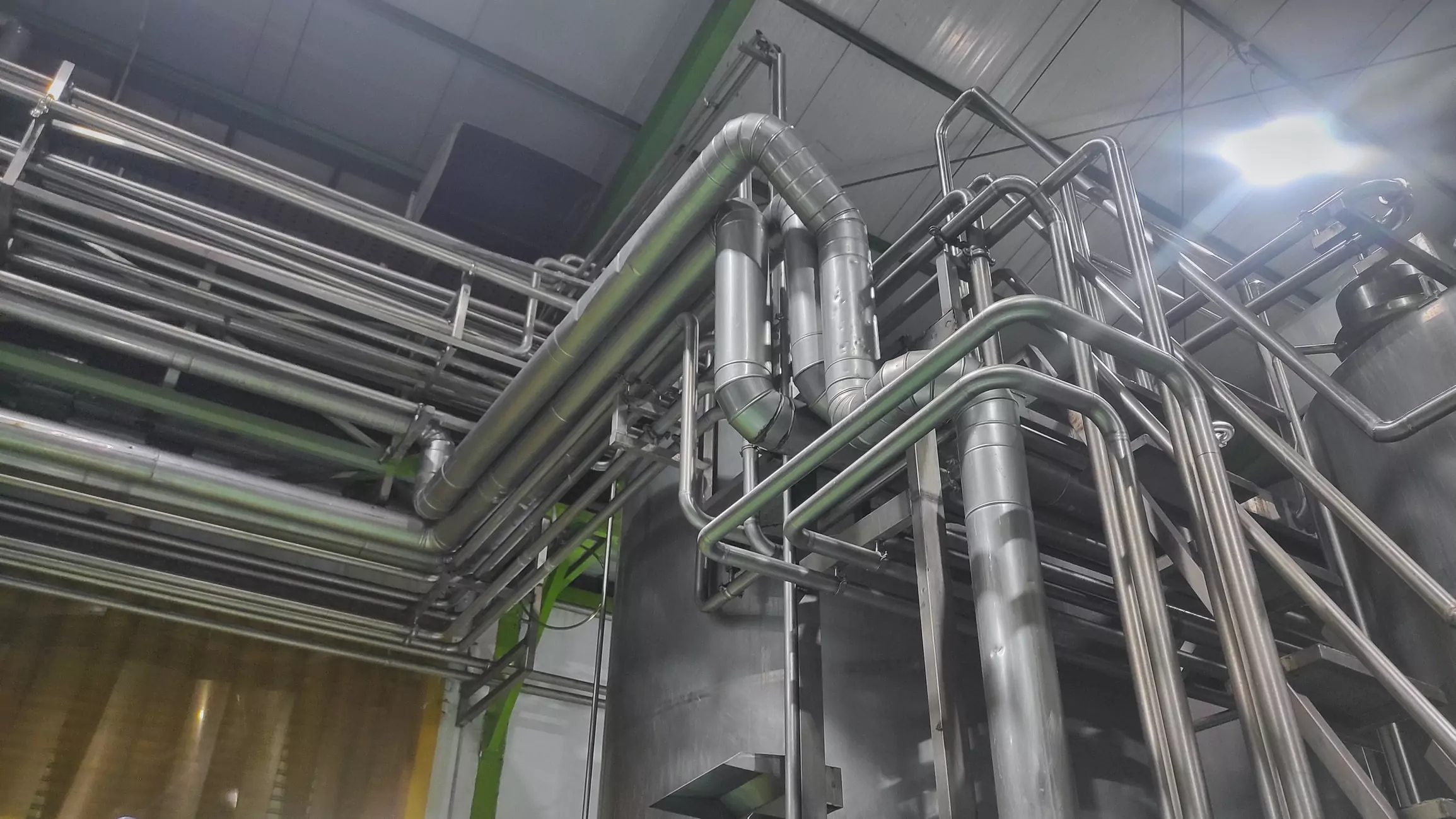 Commercial pump system isolation valve and piping assembly in NYC mechanical room