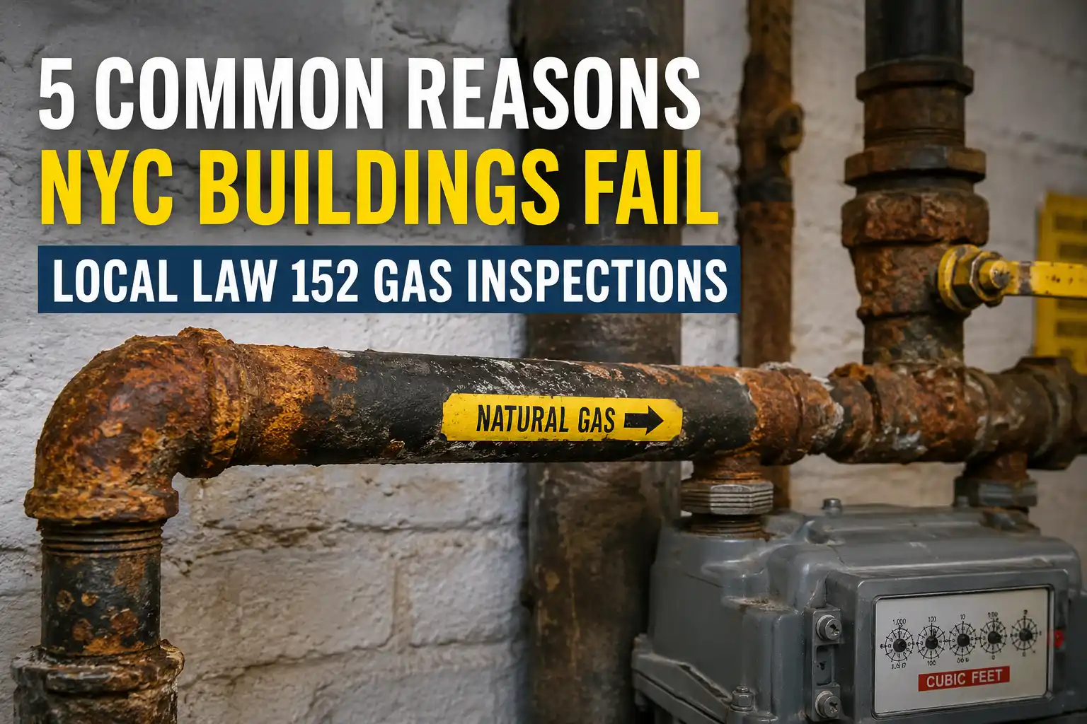 5 Common Reasons NYC Buildings Fail Gas Piping Inspections