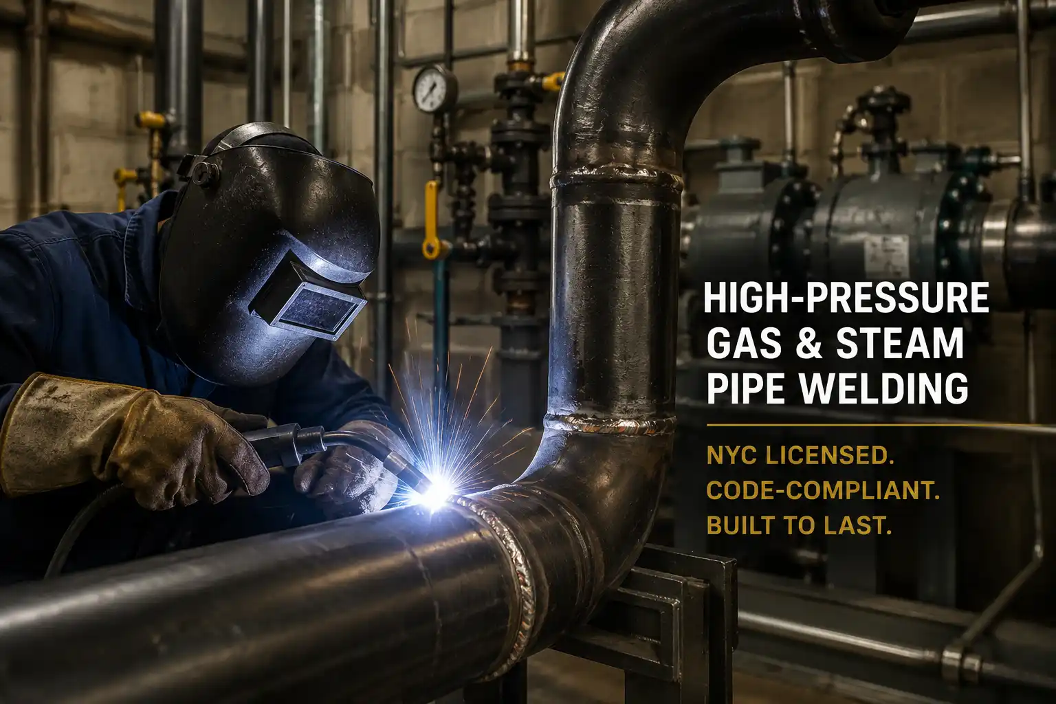 High-pressure gas and steam welding, NYC