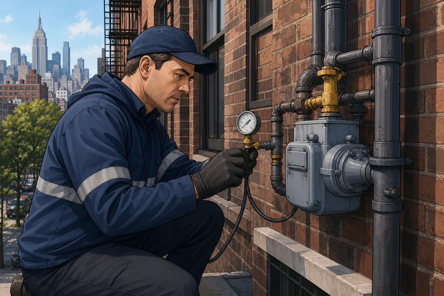gas line inspection process