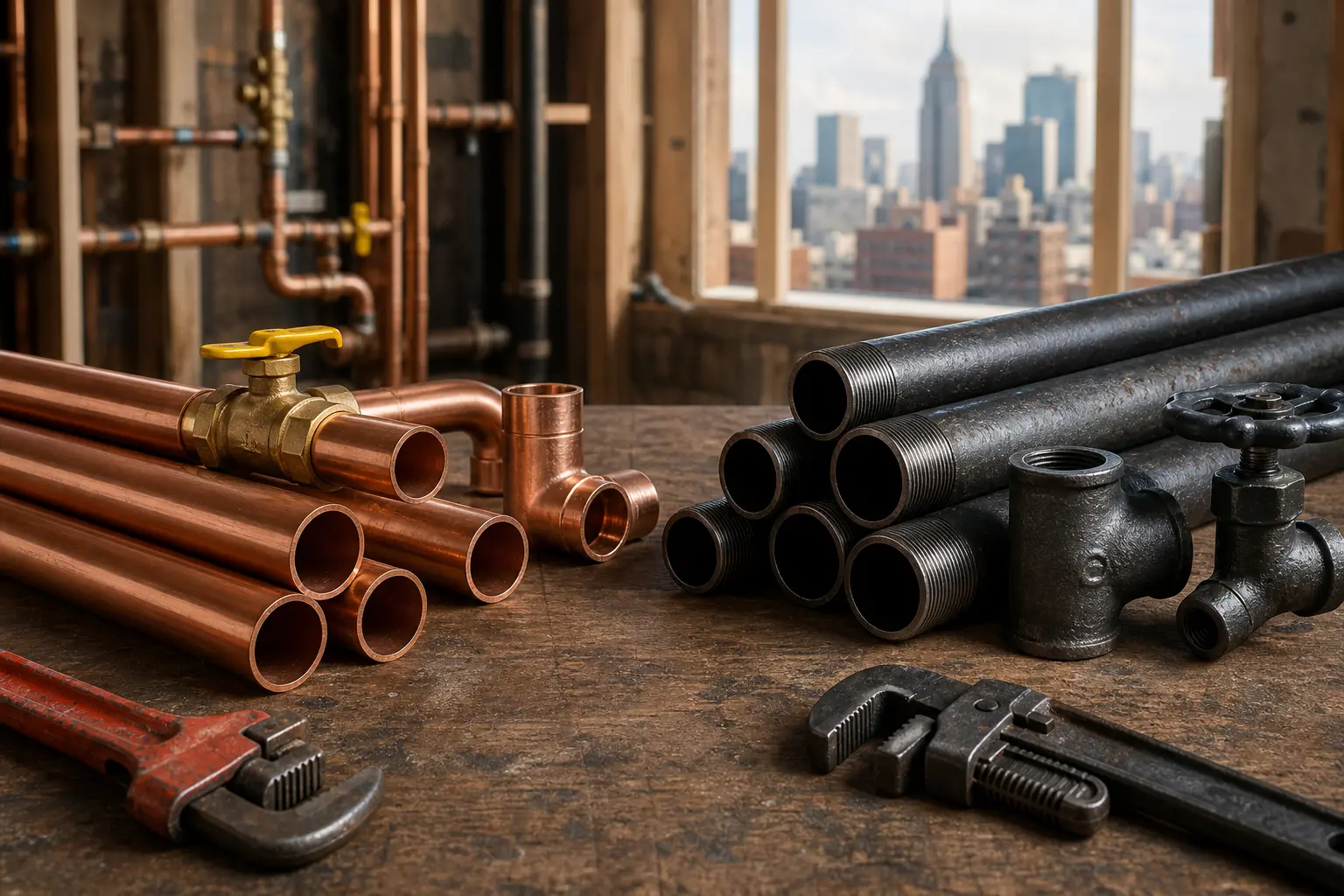 copper vs black iron gas pipe